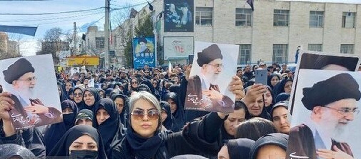 اشک و غیرت در خیابان‌های سیاه‌پوش مشکین‌شهر