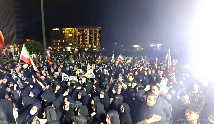 مراسم وداع با شهدای اقتدار کاشان برگزار شد + عکس