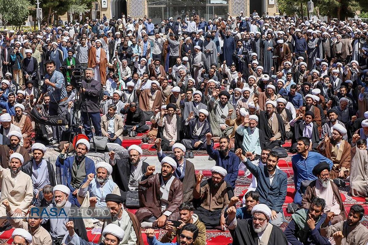 بیعت نمایندگان طلاب با آیت الله سیدمجتبی خامنه‌ای + اسامی