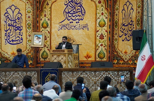 مراسم بزرگداشت حضرت احمدبن موسی الکاظم در حرم مطهر برگزار شد