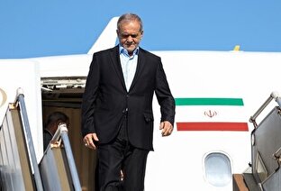 پزشکیان وارد کرمانشاه شد
