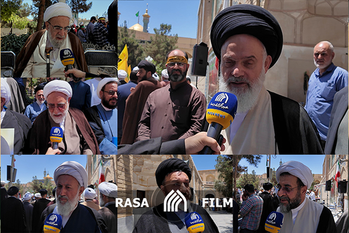 گزارش میدانی | خروش حوزویان در حمایت از نیرو‌های مسلح کشورمان