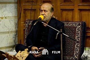 مرثیه‌خوانی حاج عباس حیدرزاده در مراسم گرامیداشت شهید محققی