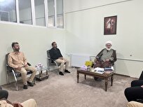 دیدار مسئولین قرارگاه خاتمالانبیاء با امام جمعه هادیشهر با محوریت گرامیداشت شهدا+ تصاویر