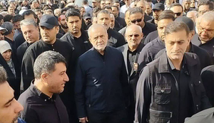 حضور سران قوا و شخصیت‌های سیاسی و نظامی در تشییع شهدای اقتدار ملی