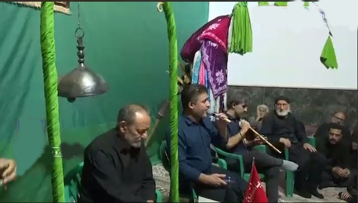 آیین یکصد ساله زنگ حیدری در نوشآباد برگزار شد