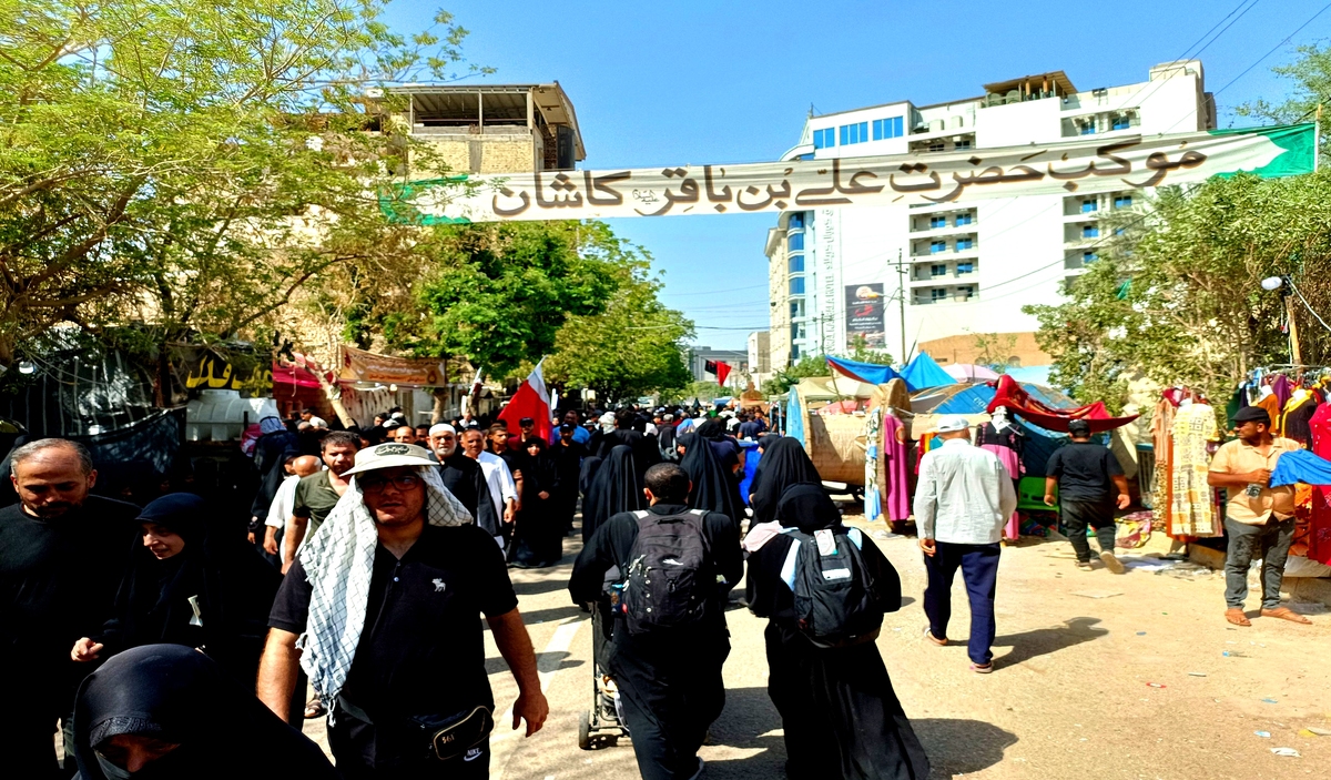 نشانی ۱۷ موکب شهرستان کاشان در عراق برای اسکان و پذیرایی