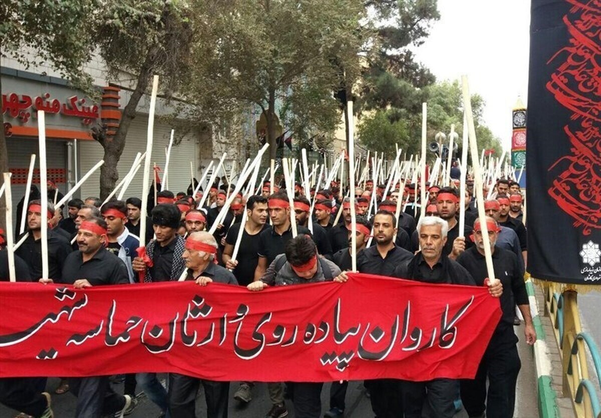 کاروان پیاده روی «وارثان حماسه خونین اردهال» عازم کربلای ایران شد