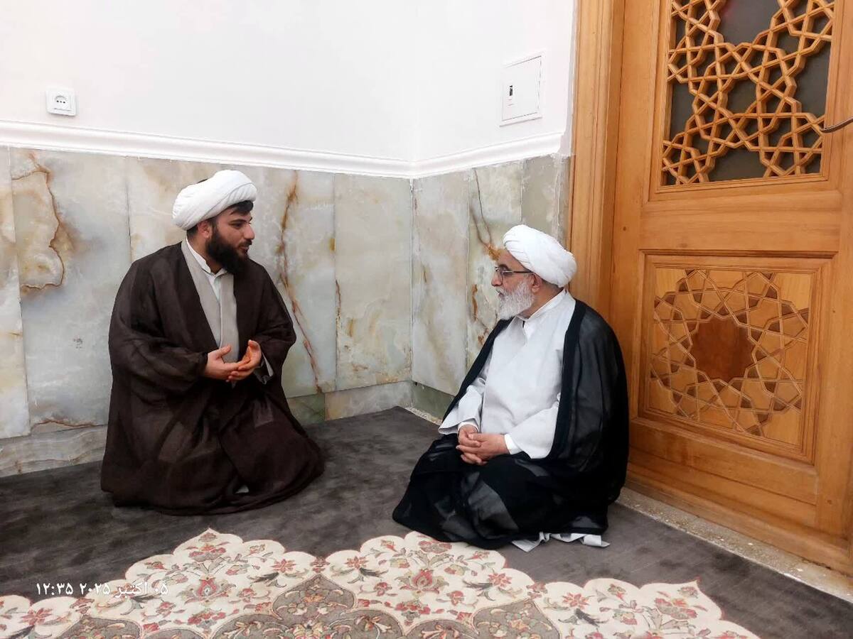 توصیه های آیت الله شب زنده دار به مدیر دفتر امور نخبگان و استعدادهای برتر حوزه