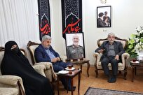 دیدار رییس سازمان بسیج اساتید کشور و وزیر علوم با خانواده شهید سلامی