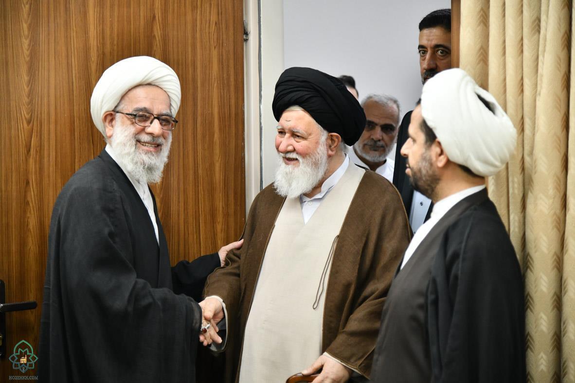 دیدار اعضای شورای عالی حوزه علمیه خراسان با شورای عالی حوزه‌های علمیه در قم + عکس