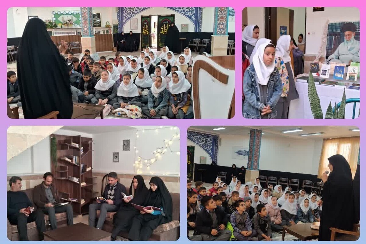 بازدید دانش‌آموزان از کتابخانه حوزه علمیه تبریز