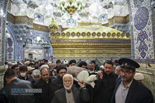 مراسم تشییع و خاکسپاری ابوالشهید حاج‌ عبدالله طائب