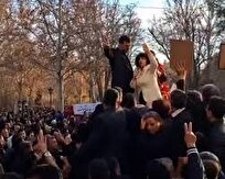 پهلویست‌ها و رجویست‌ها در تجمع ۲۰۰‌ نفرۀ مشهد به جان هم افتادند