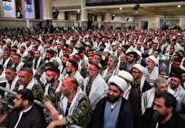 مراسم روز بسیج در حسینیه امام خمینی برگزار شد