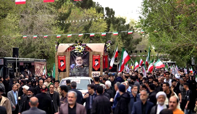 گزارش تصویری تشییع باشکوه شهید سردار نائینی