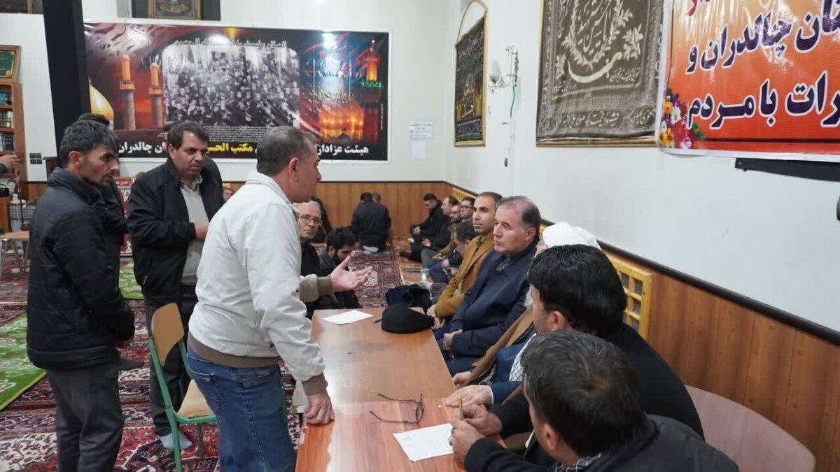 تشکیل میز خدمت در چالدران بعد از تجمعات مردمی