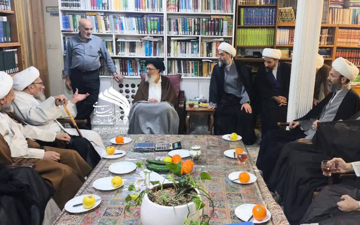 دیدار آیت الله اشرفی شاهرودی با آیت الله سیدان