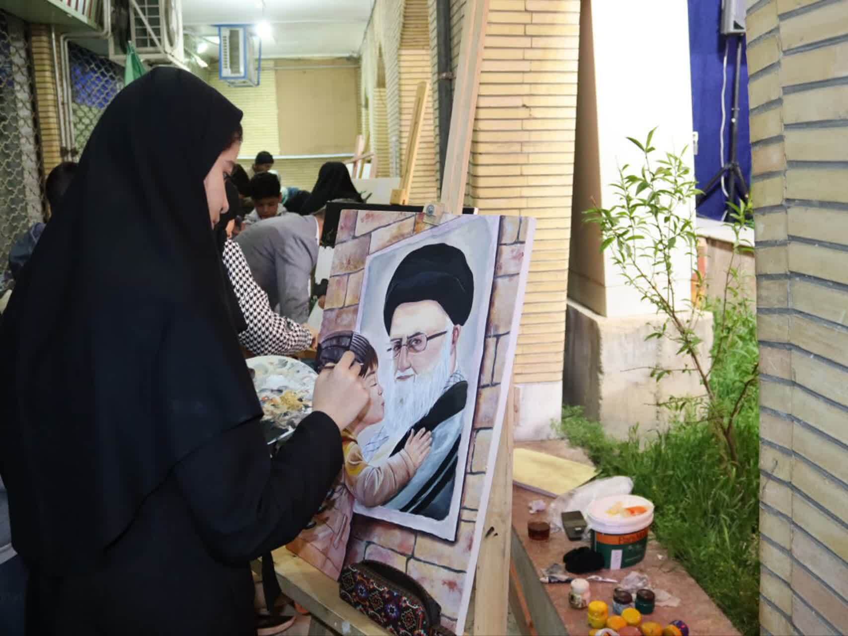 رویداد هنری ایستاده برای ایران برگزار شد+ تصاویر