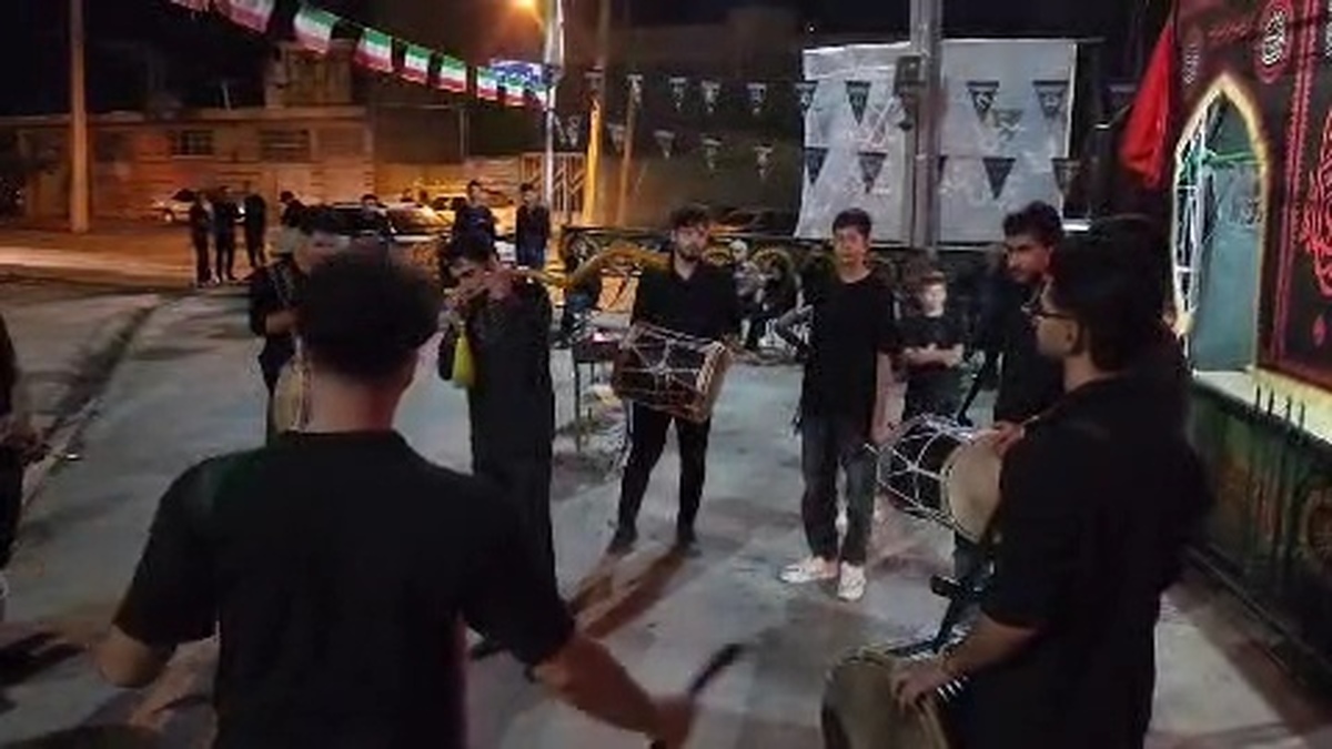 فیلم | سنج و دمام هیئت باب الحوائج چالشتر