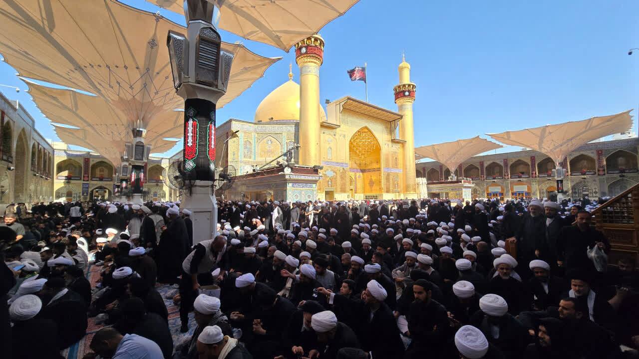 سنگ تمام علما و حوزه نجف برای قائد شهید امت + فیلم و تصاویر سنگ تمام علما و حوزه نجف برای قائد شهید امت + فیلم و تصاویر