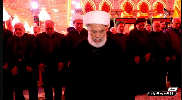 م/ پایان مراسم 7 ساعته تشییع پیکر رهبر شهید انقلاب در کربلا م/ پایان مراسم 7 ساعته تشییع پیکر رهبر شهید انقلاب در کربلا