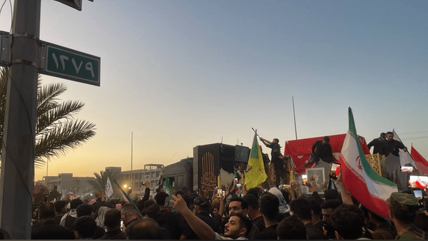 م/ پایان مراسم 7 ساعته تشییع پیکر رهبر شهید انقلاب در کربلا م/ پایان مراسم 7 ساعته تشییع پیکر رهبر شهید انقلاب در کربلا