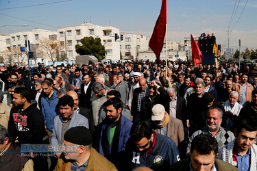 مراسم تشییع دو شهید گمنام دفاع مقدس‎ در تهران