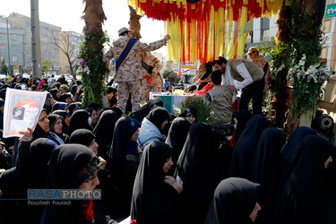 مراسم تشییع دو شهید گمنام دفاع مقدس‎ در تهران