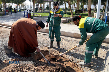 آئین درختکاری خانوادگی طلاب