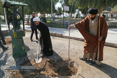 آئین درختکاری خانوادگی طلاب