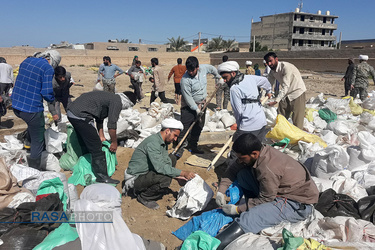 حضور طلاب در منطقه سیل زده شادگان