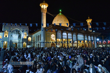 احیاء شب بیست و سوم ماه مبارک رمضان در حرم حضرت احمد بن موسی (ع) - شاهچراغ -در شیراز