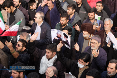 راهپیمایی نماز گزاران تهران در محکومیت به شهادت رساندن سردار حاج قاسم سلیمانی