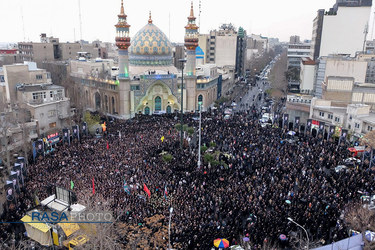 تجمع سوگواران شهادت سردار سپهبد حاج قاسم سلیمانی در میدان فلسطین تهران