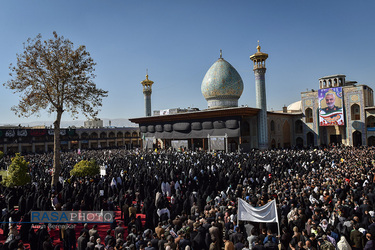 تجمع و راهپیمایی مردم غیور شیراز درپی شهادت سپهبد حاج قاسم سلیمانی