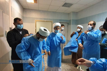 حضور طلاب جهادگر در بیمارستان شهداء خلیج فارس بوشهر
