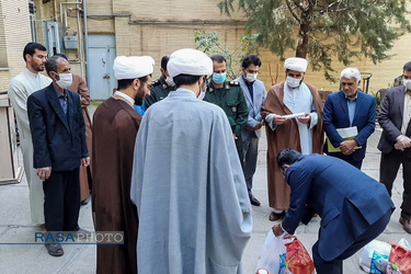 رزمایش کمک مومنانه مدرسه علمیه امیرالمومنین(ع) صحنه‎