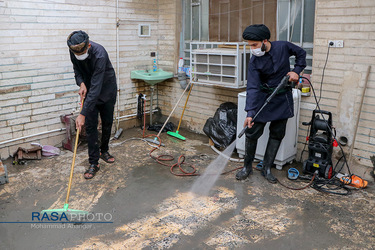 امدادرسانی گروه‌های جهادی به مناطق آسیب‌ دیده از سیل اهواز