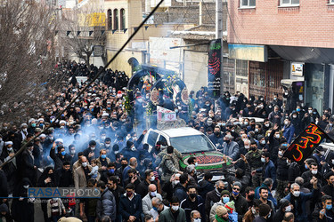 قم | تشییع شهید گمنام دفاع مقدس در روز شهادت حضرت زهرا (س)