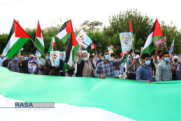 قم | جشن پیروزی‌ جبهه مقاومت در نبرد غزه