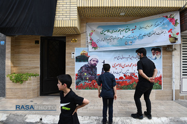 وداع خانواده با پیکر طلبه شهید مدافع حرم محمد مهدی مالامیری پس از ۶ سال