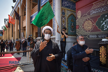 عزاداری تاسوعای حسینی در حرم احمدبن موسی الکاظم (ع)