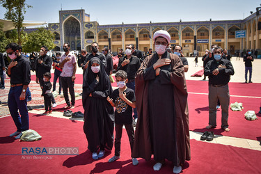 عزاداری تاسوعای حسینی در حرم احمدبن موسی الکاظم (ع)