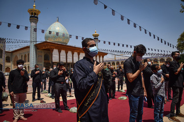 عزاداری تاسوعای حسینی در حرم احمدبن موسی الکاظم (ع)