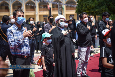 عزاداری تاسوعای حسینی در حرم احمدبن موسی الکاظم (ع)