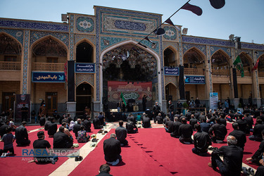 عزاداری تاسوعای حسینی در حرم احمدبن موسی الکاظم (ع)