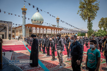 عزاداری تاسوعای حسینی در حرم احمدبن موسی الکاظم (ع)