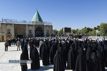 تشییع حجت الاسلام و المسلمین طاهری مدیرکل مرکز خدمات حوزه علمیه استان قم