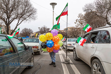 راهپیمایی خودرویی ۲۲ بهمن مردم تبریز